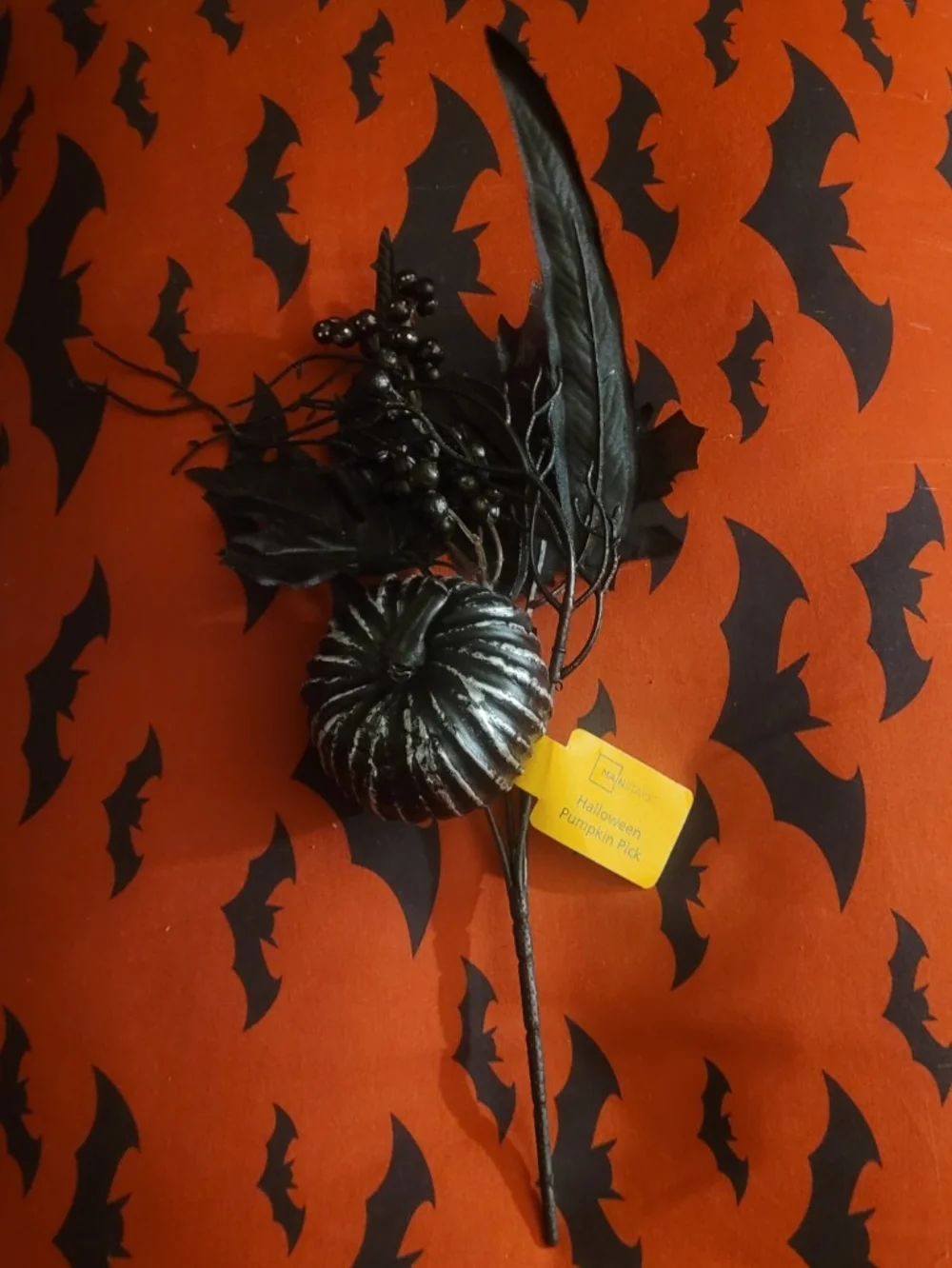 Halloween Faux Flower Pick Arrangement